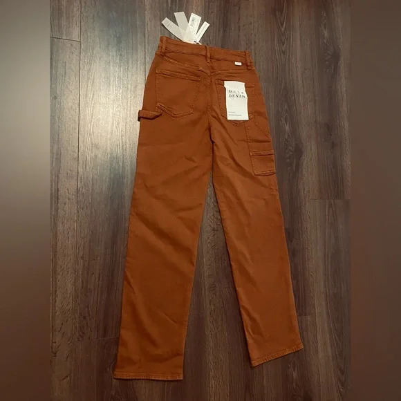 NWT Women’s Daze Caramel Sundaze Utility High Rise Straight Jeans 25 - Picture 7 of 12